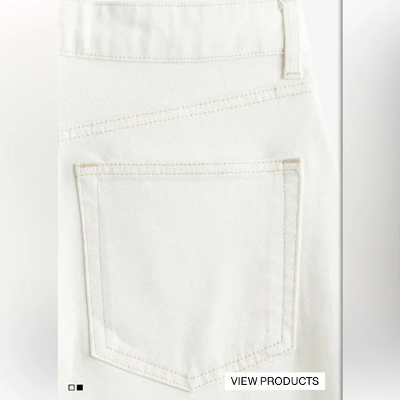 H&M Wide Leg High Rise Ankle Jeans - Picture 2 of 7